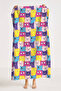 Colorful Kids Beach Towel with Cat Figure - Fun Modern Girls' Quick-Dry Microfiber Towel - 2