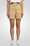 Disney x Women Textured Basic Shorts, Beige