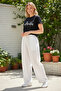 White Muslin Fabric Summer Sweat-Proof Cotton Unisex Trousers