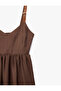 Modal Fabric Adjustable Strap Midi Dress - 7