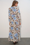 Women's Lilyum Fabric Long Hijab Dress 2593 - Light Blue - 7