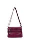 Women's Soft Textured Faux Leather 8-Pocket Shoulder Bag - 2