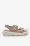 Marco Beige Suede Leather Women's Sandals