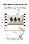 Buldan Handmade Tree Patterned Punch Embroidered Tasseled Hidden Zipper Cotton Throw Pillow Cover 35X55 cm - 2