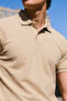 Men's Summer Cotton Cream Polo Collar T-Shirt - 5