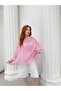 Women's Pink Chiffon Cape Blouse Frv0195