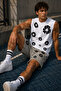 100% Cotton Oversize Men's Shorts Set with Floral Pattern, Premium Summer Comfortable Fit