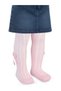 6-Piece Baby Girl Tights with Derby Accessories - Pink