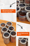 3-Piece Linea Round Storage Container Set 1X(0.50 Liter, 1.1 Liter, 1.70 Liter) Anthracite - 4