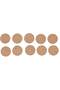 Plain MDF Wooden Fridge Magnet Blanks Cutouts - Round (Pack of 10) - 2