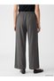 Lcw Jeans Gray Elastic Waist Wideleg Women's Jean Trousers - 4