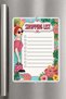 Shopping List - A5 - Magnetic - Pvc - Refrigerator Note Holder & Desktop - Summer Erase - Planner