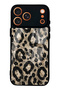 iPhone 17 Pro Brown Leopard Design Glossy Phone Case