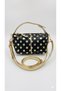 Yellow Color Women's Long Strap Dress with Gold Detail on the Hand and Shoulder Bag - 3