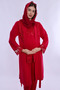 Comfortable Cut Maternity Pajama Set with Hijab and Nursing Features Effortt - Cherry - 8