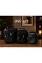 3-Piece Men's Handbag, Faux Leather, Steel Case, Cross Strap Shoulder Bag, Black Color, Daily Use