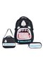 Rlx-1815 Set of 3 Children's Primary School Bag with Pen Holder and Lunch Bag Backpack Black