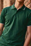 Men's Buttoned Fashion Khaki Polo Collar T-Shirt - 6