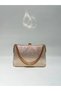 Gold Color Wavy Material Design Evening Dress Clutch Chain Strap Hand-Held Wedding Engagement Evening Bag