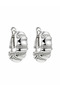 Xuping Women's Steel Hoop Earrings Tarnish Resistant Silver Color Anti-Allergic |