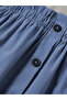 Girl's Colorblocked Elastic Waist Button Front Long Sleeve Above Knee Dress - 5