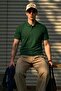 Men's Classic Slim Fit Green Polo Collar T-Shirt - 2