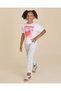 Girls Blue Floral Print Trousers - 5