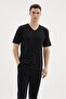 Kly 26407 Men's 100% Cotton V-Neck Half-Sleeved Plus Size Pajama Set