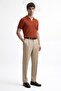 Tile Textured Polo Collar Men's T-Shirt - 2