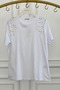 T-Shirt with Stone Detail on the Shoulders - 3