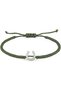 Luck Men’s Bracelet, 925 Sterling Silver Horseshoe Bracelet, Handmade Adjustable Cord Jewelry