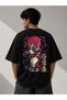 Demon Slayer Akaza Anime Printed Oversize Unisex T-Shirt |   Manga and Anime Themed T-Shirt