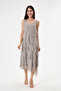 Mink Italian Layered Lined Zero Sleeve Silk Dress Size 38 - 42 - 2