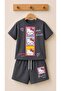 Kiz Kids Kitty Printed Shorts Cotton Summer Set - 2