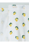 Two Mt Shop Quality Lemon Patterned Women's Strapless Bathrobe - 6