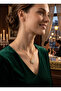 316L Steel Gold Color 4 Leaf Clover Model Steel Necklace - 2