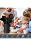 E-far 15-Piece Silicone Cooking Utensils Set with Holder, Non-stick Cookware Friendly & Heat Resistant (Black) - 7
