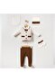 Baby Boy Striped Bow Tie 5-Piece 0-3 Months Newborn Hospital Release Bodysuit Set - 2