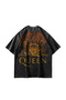 Queen Crest Logo Washable Black Oversize T-Shirt - 7