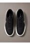 Men's Low-Top Ck Logo Signature Leather Black Sneaker - 3