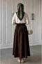 Black Pocketed Flared Skuba Crepe Skirt - Ideal for Comfortable and Stylish Combinations - 5