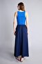 A-Line Regular Waist Wrinkled Textured Viscose Midi Navy Blue Skirt I1654Ax26Sm - 6