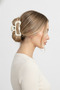 Stylish and Modern Twisted Design Cream Color Shiny Hair Clip with Latch Hair Accessory - 3