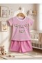 Baby Girl Summer Outfit with Striped Shorts