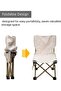 Stylish Foldable Outdoor Chair with Compact Carry Bag, Strong Metal Support and Comfortable Seating Experience - 4