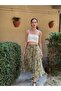 Valerie Chiffon Flared Lined Long Skirt Women's Linden Color - 8