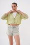 Tulle Modal Shirt with Neckline Detail and Athlete Style - 3