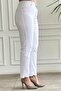 High Waist Asymmetric Leg Momjean - 2