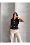 Metal Buttoned Pocketed Cotton Summer Seasonal Knitwear Vest - 4