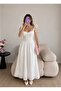 Scalloped Strappy Lace Long Dress